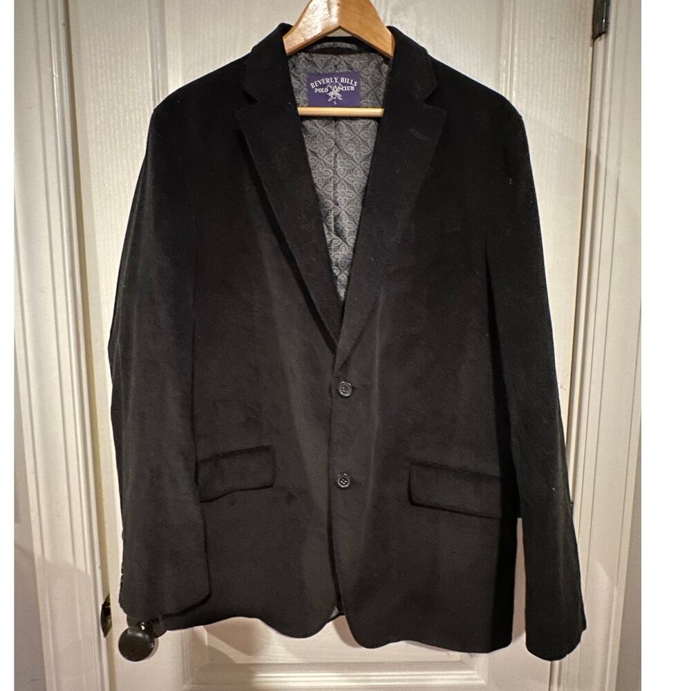 Men's Corduroy Black jacket blazer Cotton lined NWOT size large